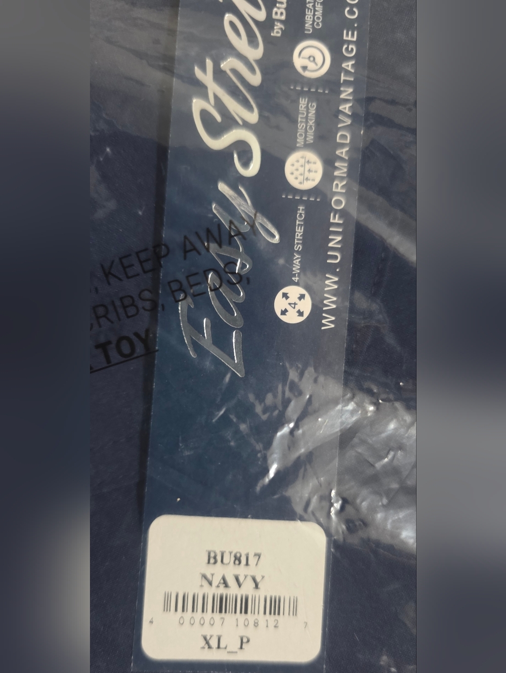 Uniform Advantage Easy Stretch Scub Set Top and Pants Navy XL NWT Fur Friendly - Picture 13 of 14